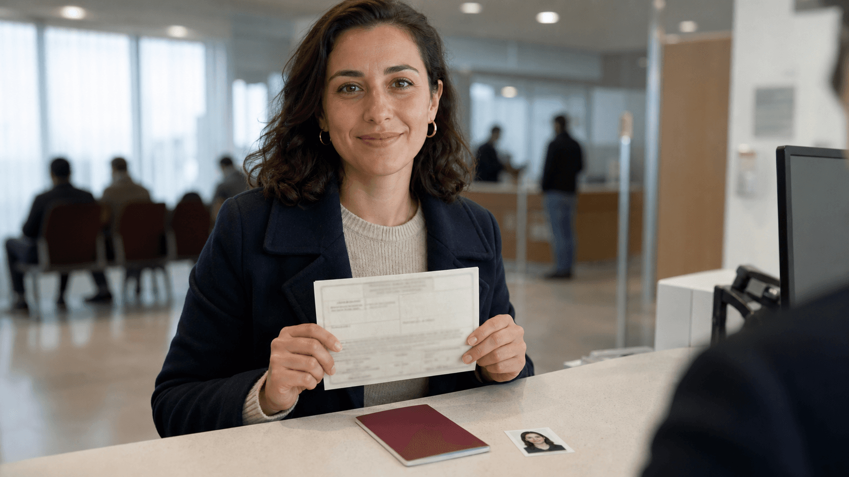 Kayıp kimlik kartı yerine geçici kimlik belgesiyle pasaport başvurusu yapan yetişkin
