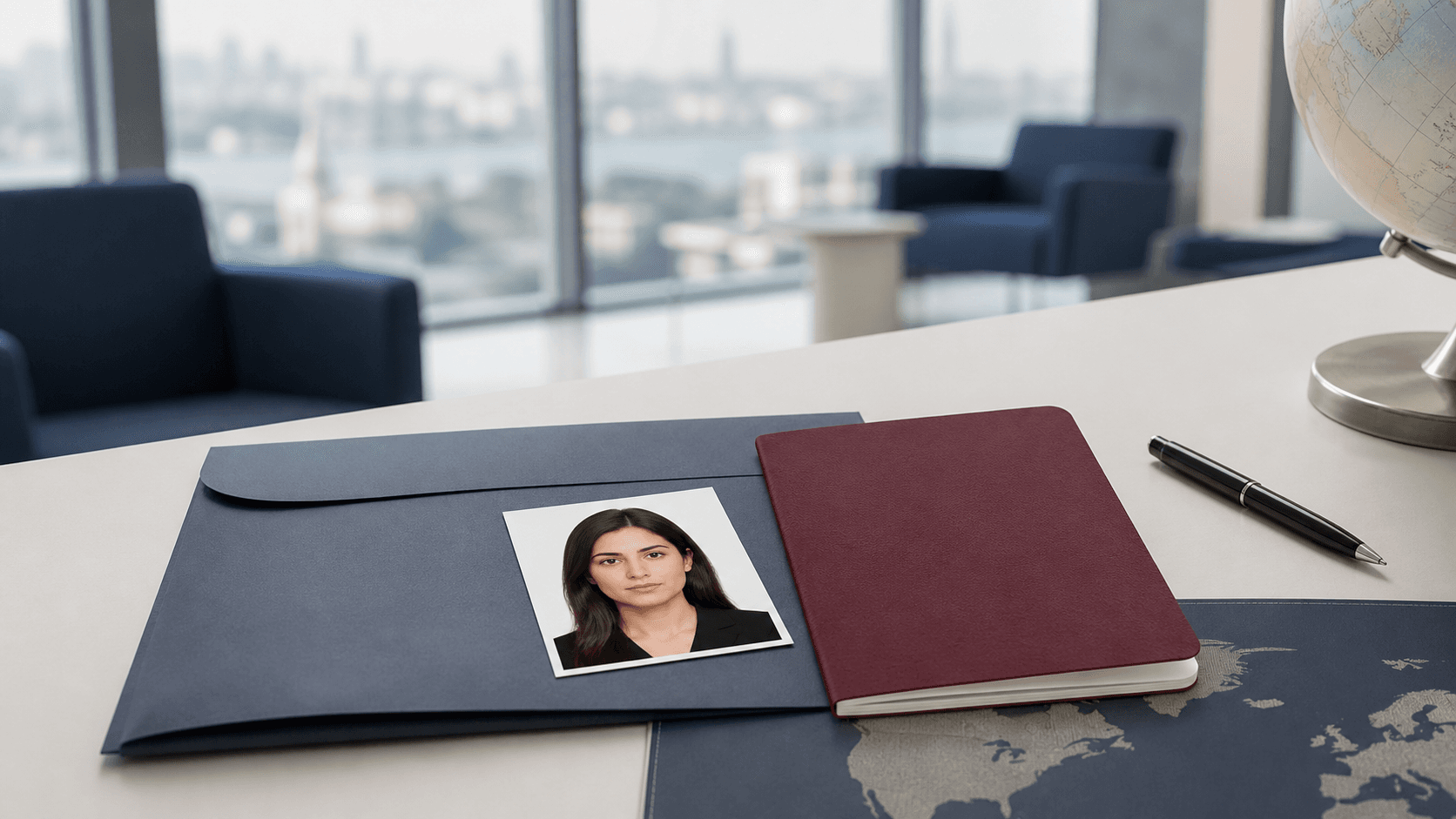 Yurt dışında Türk pasaportu yenileme için biyometrik fotoğraf, boş pasaport ve konsolosluk randevu dosyası